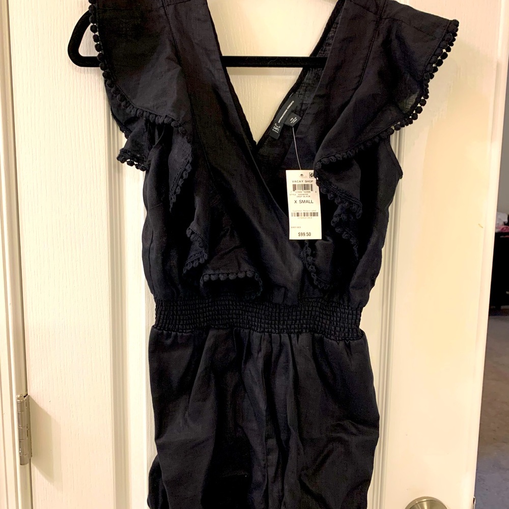 NWT INC Black Romper XS